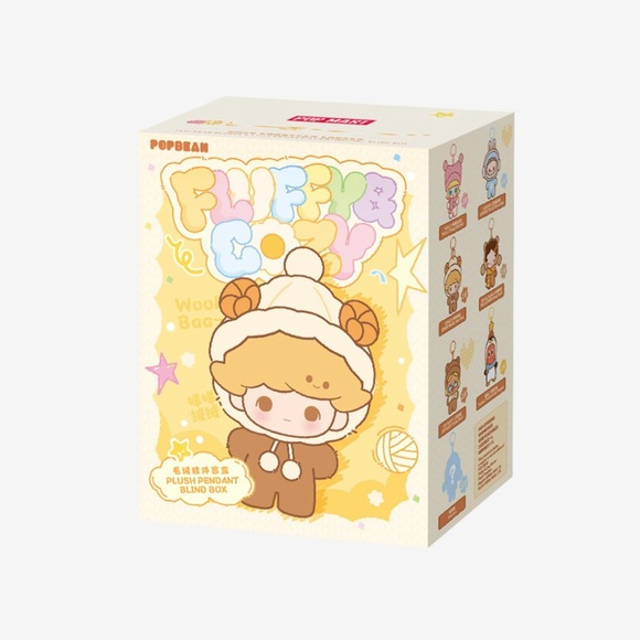 POP MART Accessories - ❄️ POP BEAN ”Fluffy & Cozy” Plush Pendant ❓BLIND BOX ❓🆕SEALED BOX🆕 🟥POP MART🟥
